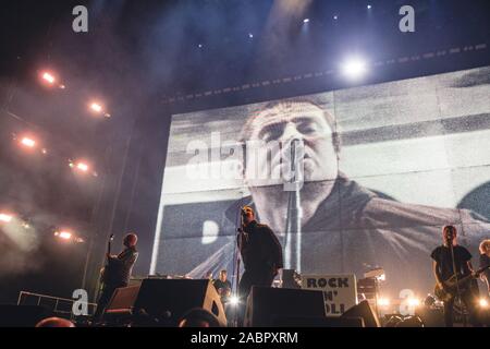 28 novembre 2019 : l'ancien chanteur du groupe Oasis, Liam Gallagher, effectue le premier de deux spectacles à guichets fermés à l'O2 Arena de Londres, 2019 (Image Crédit : © Myles Wright/Zuma sur le fil) Banque D'Images