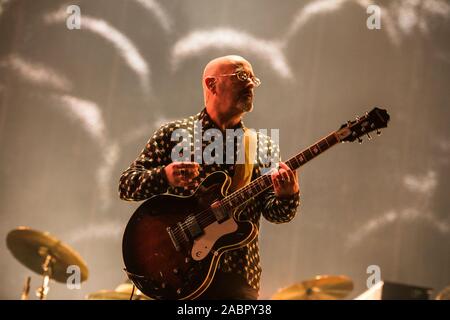 28 novembre 2019 : l'ancien chanteur du groupe Oasis, Liam Gallagher, effectue le premier de deux spectacles à guichets fermés à l'O2 Arena de Londres, 2019 (Image Crédit : © Myles Wright/Zuma sur le fil) Banque D'Images