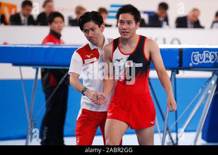 Tokyo, Japon. 28 Nov, 2019. Ryosuke Sakai (JPN) Trampoline : 34e Championnats du Monde de Gymnastique Trampoline FIG Tokyo 2019 Men's trampoline individuel de qualification en gymnastique Ariake Center à Tokyo, Japon . Credit : Sho Tamura/AFLO SPORT/Alamy Live News Banque D'Images