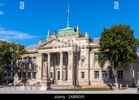 Palais de Justice, 1894-8, style néo-grec par Skjold Neckelmann, Strasbourg, Alsace, Grand Est, France Banque D'Images
