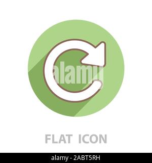 L'icône de la ligne de reload. Symbole d'actualisation Illustration de Vecteur