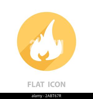 L'icône de l'incendie. vector illustration Illustration de Vecteur