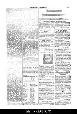 49 SCIENTIFIC AMERICAN. 287 AUX CORRESPONDANTS. Robert Joyeux's Museum Oliver d ; Les imprimantes Brother. Premier volume. Annonce agnal aux constructeurs et distributeurs de matériel. Les livres ! Livres !  ! Indicateur de niveau et d'aplomb. Tubes soudés de lap-WroughtIron agence générale en matière de brevets. Matériel américain. Remède merveilleux de rhumatismes. Le Dr S. B. SMITH Machine magnétique torpille. Avis. L'OFFICE DES BREVETS À WASHINGTON. le traitement des brevets. Aux brevetés et raccord spécifique fabriquant RER. La gravure sur bois de l'extension des brevets Bagley Porte-plume et crayon., 1847-05-29 Banque D'Images