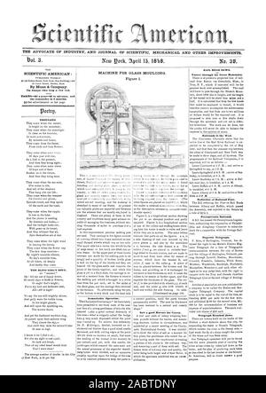 Citntific L'AVOCAT DE L'INDUSTRIE ET DU JOURNAL DE MÉCANIQUE ET AUTRES AMÉLIORATIONS SCIENTIFIQUES SCIENTIFIC AMERICAN : Conditions de 2 $US par an--61 à l'avance et le reste en 6 mois. Pensées. La jeune fille aveugle'S SONG. Fonctionnement remarquable. Un bon engrais pour le sel de céleri. RAIL ROUTE NOUVELLE. Tunnel à travers la montagne verte !. Chemins de fer dans l'Ouest. Réduction de Railroad Tape. Pennsylvania Railroad. Télégraphe magnétique. Telegraph assommée., 1848-04-15 Banque D'Images
