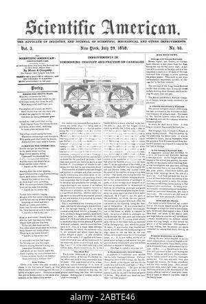 L'AVOCAT DE L'INDUSTRIE ET DU JOURNAL DE MÉCANIQUE SCIENTIFIQUE ET D'autres améliorations. SCIENTIFIC AMERICAN : Par Munn & Company. le reste en 6 mois. ROGER LE SOUHAIT DU POÈTE. JAMIE'S SUR LA MER agitée. La vraie vertu. La mer Morte. Une idée de l'honneur du mathématicien. RAIL ROUTE NOUVELLE. La galène et Chicago Railroad. Une église transformée en un chemin de fer. Un chat en prenant un trajet en chemin de fer. Sel de roche pour les chevaux. Restitution d'un singulier, 1848-07-29 La Bible. Banque D'Images