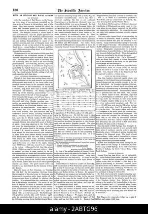 Citutifir 130 NOTES SUR LES AFFAIRES MILITAIRES ET NAVALES., Scientific American, 1862-03-01 Banque D'Images