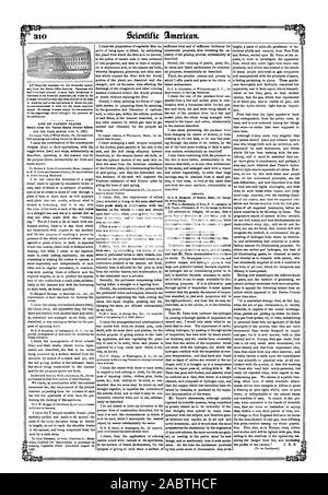 Liste des revendications d'un brevet délivré par l'Office des brevets des États-Unis. VAN' DESIGNS. Remarques pratiques en éclairant des gaz., Scientific American, 1851-06-14 Banque D'Images