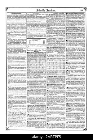 Aux correspondants. Les articles importants. Termes de la publicité. des lignes pour chaque insertJpn. 8 200 06 81,00 ' annonces dépassant 16 lignes ne peuvent pas être admis, ni gravures soit inséré dans l'colonnes publicitaires à n'importe quel prix. ing. Agence de brevets américains et étrangers. inventions brevetées par notre établissement sont ETALLIC-HUILE FRÈRES CUMBERLAND dix jours après. ORTABLE P-S. Les locomotives à vapeur. C. HILLS ARTISAN WILE UN REGISTRE MENSUEL LE JOURNAL EUROPÉEN MIRE MINING JOURNAL RAIL. Les personnes qui veulent pouvoir raboteuses-eau-TUYEHES Plan Fer-Prosser's Patent. 61000 récompense offerte par le breveté pour Banque D'Images