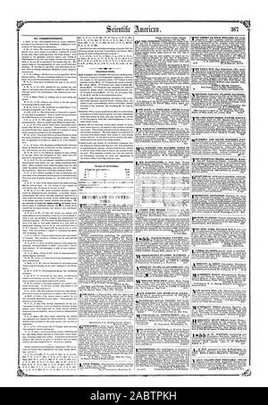 Aux correspondants. Les articles importants. Termes de la publicité. IMPORTANT D'INVEN teurs. DAILY SUN MIME-SubseribersThe WORCROSS Mail 1ROTATIF RABOTEUSE-. ILE ARRISON'S MOULINS À GRAIN-dernières, Scientific American, 1855-07-28 Banque D'Images