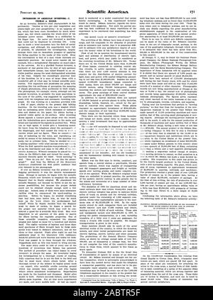 IMPRESSIONS D'INVENTORSI AMÉRICAIN. THOMAS A. EDISON., Scientific American, -1909-02-27 Banque D'Images