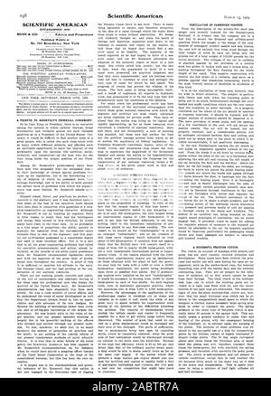 SCIENTIFIC AMERICAN A ÉTABLI 1845 publiés chaque semaine au n°361 Broa.dwa.y New York, 909-03-13 Banque D'Images