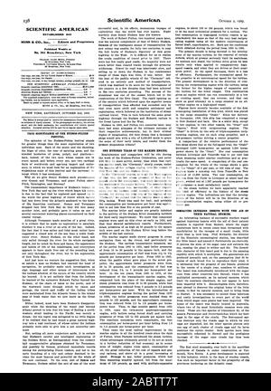 SCIENTIFIC AMERICAN A ÉTABLI 1845 publiés chaque semaine au n°361 Brondwa.y. New York 361 Broadway New York. 363 Broadway New York. Une copie d'un an pour le Canada une copie 3,75 un an à tout pays étranger port payé 18s. 6d 4.60 Scientific American (créé 1845) 3,00 $ par année Scientific American Supplement (créé en 1876) 5,00 ' American Maisons et jardins. . 8,00 ' Scientific American Édition exportation (créé en 1878). 3,00 ' l'ensemble de l'abonnement et les tarifs vers les pays étrangers, MUNN & Co. Inc. 361 Broadway New York. NEW YORK SAMEDI 2 OCTOBRE 1909. L Banque D'Images