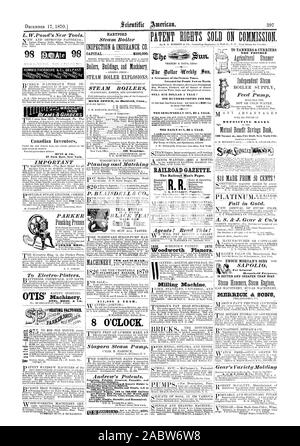 C'EST MIEUX ET MOINS CHER QUE DU SAVON. 2Ate PARKER BROS. La friction silencieux et Portable étuis d'entrepôt. Friotion ou Gen minière rouge Carrière eic Hoiste sg. Moteurs oscillant double et unique 1-1 t 100-chevaux. 100 Pompes centrifuges à 100000 gallons sur blessure. pAXQ.LE.1), Scientific American, 1870-12-17 Banque D'Images