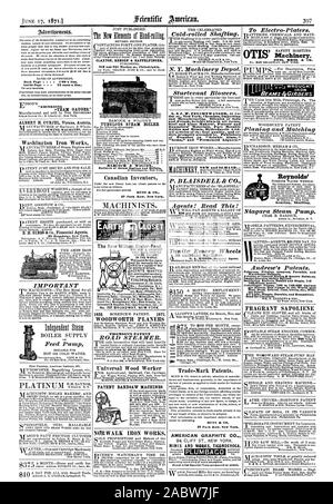 Retour Page 1'00 une ligne à l'intérieur de la Page - 75 cents de "Enregistrement en ligne ALBERT H. CURJEL Autriche Vienne Pompe d'alimentation IMPORTANT P & HAFFELPINGER TUREILOTIS RENSEN CLAXTON chaudière vapeur Babcock & Wilcox constructeurs de moteurs à vapeur et chaudières les inventeurs du 98 Broadway New York. La nouvelle Wilson. Under-Feed Les meilleurs" ET MOINS CHER DANS LE MONDE ENTIER. liWarranted pendant cinq ans w et le territoire inoccupé dans ind garantie. Pour détails DU BREVET DE THOMSON adresse ROAD cuiseur vapeur. Bois scie universelle BREVET Travailleur MACHINES Washington Iron Works 37 Park Row New York le célèbre arbre laminées à froid. N.Y Banque D'Images