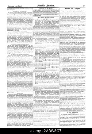 Exemples pour les dames. De NOUVELLES PUBLICATIONS ET DES MALAPPRIS. Ville d'abonnés., Scientific American, 1872-01-20 Banque D'Images
