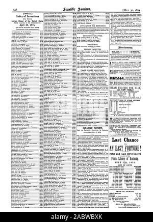 Index des inventions Lettres patentes des États-Unis ANNEXE DES TAXES DE BREVETS. 820 810 820 830 850 850 810 810 815 830 brevets canadiens. Balle en faillite de locomotives à vapeur. Aussi, dans la même série : Dernière chance une fortune ! Le 31 juillet 1874. Liste de cadeaux. Un grand Paiement Gilt 250005 Dons en espèces S20000 chaque 10000025 50 dons en argent Dons en espèces les dons en espèces 100 240 500 cochettes en espèces les dons en espèces 4000 3000 90,000 100,000 chaque chaque chaque chaque 2000 1000001000. 100000 500 chacun. 120 000 100 chacun. 50 50000 Giftsall GrandTotal chaque950.000200002500000 Prix des billets de trésorerie. 25 00 moitiés dixièmes ou chaque coupon Banque D'Images