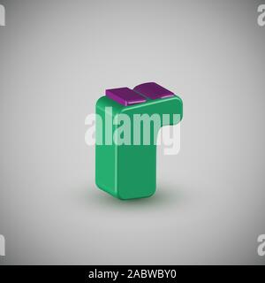 Personnage haut en couleur 3D à partir d'un composé, vector Illustration de Vecteur