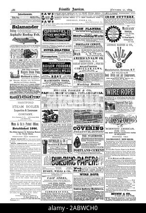 S AWS A UN Advatigientent sioo AWS S05 à l'intérieur de la page 75 c. la ligne. Salamander Asphalte revêtements bitumés. La plus ancienne agence pour demander des brevets je n aux États-Unis. NUNN Jr Co. 37 Park Comment N. Y. SUPER-INDÉPENDANT CHAUFFE-B-t-ell -ED FE MME COPE&MAXWELL MFG.CO. HAMILTON.OHICI. Dr MURRILL KEIZER. 44 Hollidav St. Bali. Bridge et Root vis. Acier & FER À REPASSER LES VIS D'ACIER MOULÉ DE TANNATE DENTS CHAUDIÈRE À VAPEUR DE SODIUM ET LE CIMENT PORTLAND Dépôts Direction Burleigh. ROCK DRILL CO. Fitchburg Massachusetts ARTICLE SCIENTIFIQUE LES PLUS POPULAIRES DANS LE MONDE. Termes. 37 NOUVEAUX RANGS PARR YORH. Plus de 7000 EN COURS D'UTILISATION Banque D'Images