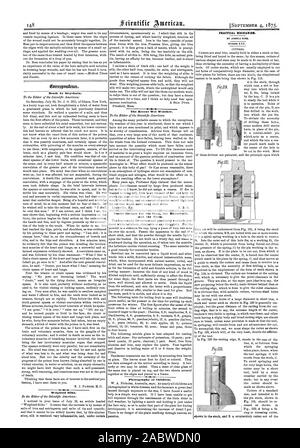 Les récentes conditions météorologiques humides. Recettes utiles pour la boutique la maison et la ferme. La photographie des enfants. Mécanisme pratique. Numéro X X X . gorregpondort mort par Strychnin. Les soies. pondérée, Scientific American, 1875-09-04 Banque D'Images