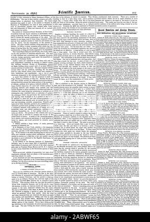 NOTES DU CENTENAIRE. De nouvelles inventions mécaniques et d'ingénierie., Scientific American, 1876-09-30 Banque D'Images