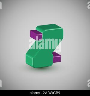 Personnage haut en couleur 3D à partir d'un composé, vector Illustration de Vecteur