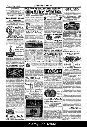 Tiges de fil à ressort de la pompe. T-bronze phosphoreux appliquer plus rapide ! Belle invention ! Tours moteur Perceuses fraiseuses ace. BLAKE'S STONE BREAKER ET DE MINERAI ET D'UN CONCASSEUR. LOLD ROULA - Ligne d'arbre. Paris . 1878 Austra1ia1877 Phila. . .1876 .1873 Vienne 1875 Santiag J. A. FAY & Co's machines de conception originale dans la construction simple économise le bois d'œuvre et de l'excellence. ard augmente, Scientific American, 1879-08-16 Banque D'Images