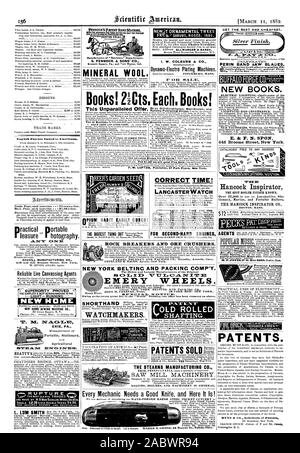 Le plus ancien et le plus grand fabricant de l'Original EMERY ROUES. En raison de la récente grand feu dans le 'World' construire notre bureau a été supprimé comme ci-dessus. Le STEARNS CO. SCIERIE MACHINES. Chaudières ET MACHINES MOTEURS EN GÉNÉRAL. PERIN 5BANDE LAMES AW DE NOUVEAUX LIVRES. NEW YORK ET BELTINC1NC PACK COMP'Y. Brise Roche et de concasseurs de minerai. Toujours ENRYA.MEER PHILADELPHIA 44 HABITUDE OPIUM FACILEMENT GUÉRIE ! LANCASTER-TRAIN RAPIDE WATCH MONTRES DE FER. NUR NOUVEAU PACK POUR 1882. Envoyé gratuitement. Pour les moteurs d'OCCASION LA PLUS GRANDE CHOSE À PENNOCK'S PATENT ROAD MADAME. S. PENNOCK & SONS' CO Banque D'Images