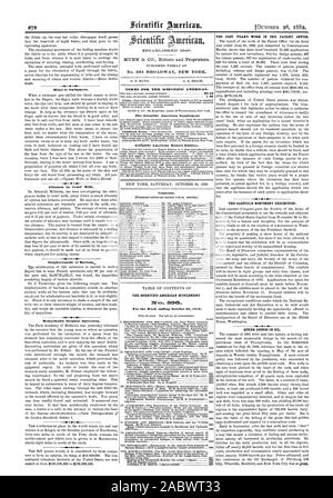 Le tissu sur le tout dernier de se retirer du rouleau passe Astuces pour les nageurs. Sulphocyanide remarquable de baryum opération chirurgicale. ICSTA.EILISIIE13 1845. Publié chaque semaine au n°261 BROADWAY NEW YORK. 0. D. MUNN. A. E. BEACH. Conditions POUR LE SCIENTIFIC AMERICAN. Le Scientific American Scientific American Supplement Édition exportation. Table des matières. Le SCIENTIFIC AMERICAN SUPPLEMENT 1Vc :). BO DE LA DERNIÈRE ANNÉE DE TRAVAIL AU BUREAU DES BREVETS. La GARFIELD MONUMENT EXPOSITION. .16 S 4ou QUEER AGISSEMENTS DANS L'huile. 272, 1882-10-28 Banque D'Images