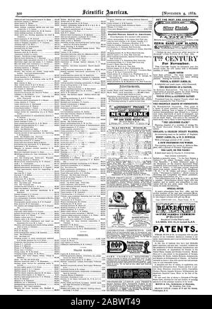 English Brevets délivrés à des Américains. NIACIIINE OUTILS. Les perceuses à colonne. Les ponceuses de fer. FAY PERIN LAMES DE SCIE T'L ! Siècle pour novembre. 140000 exemplaires Venise par HENRY JAMES R. LE DÉBUT D'UNE NATION DE VICTOR HUG par Alphonse Daudet. La LIGUE CHRÉTIENNE DU CONNECTICUT EN ANGLETERRE PAR CHARLES DUDLEY WARNER. HENRY JAMES SR. par O. D. HOWELLS. Un nouveau métier POUR LES FEMMES. La Dame ou le Tigre ? Offre spéciale. La PREUVE DES BREVETS. pour les inventeurs. La PLUS SIMPLE & la supériorité avérée meilleure MACHINE À COUDRE EST LA NOUVELLE MAISON NOUVELLE MAISON SEWING MACHINE CO. MUNSON DE L'EAU D'ALIMENTATION DES FRÈRES. UTICA NY États-Unis . A. presses de poinçonnage meurt Banque D'Images