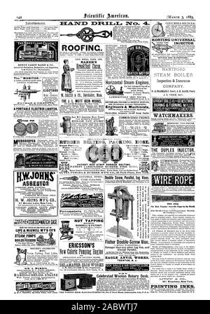 COPE & MAXWELL M'F'G CO'S POMPES À VAPEUR D'ALIMENTATION DE CHAUDIÈRE 'Le meilleur', A. HARRIS. Original et Ag constructeur de la II Un fichier .1S-MOTEUR CORLISS L J. L. MOTT IRON WORKS à vapeur de la garniture de caoutchouc Emballage Flexible flexible vapeur Leader Vannes Vannes à bille de la pompe, de l'amiante à base de fibres e  ..w0APSi.A0HCE-PtsjV0C;c72°D°:s EMERSONSMITH &C. Part B. govreshroptaliteItip pyromètres4)sf NUT TAPPINC LA MACHINE. DURRELL'S PATENT. Fredonia N. Y. ERICSSON LOGEMENTS DU PAYS ET SIÈGES. DELAMATER IRON WORKS C. M. DELAMATER & Co. de propriétaires le sens commun et les cercueils des moteurs de voiture Wagon Anneaux Ressorts Sp Banque D'Images