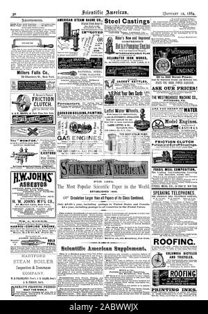 Miller Falls Co. 74 Chambers St. New York. Outils de travail du bois d'embrayage à friction. Le ''MONITOR'. MANUFACTURINO SOCIÉTÉ NATHAN 87 Maiden Lane New York HARRIS -MOTEUR CORLISS STYLOS D'OR J. B. Pierce. S'y. Battre le monde. Appuyez sur le voulait. J'adresse P. W. DORMAN. 21 MANOMÈTRE VAPEUR AMÉRICAIN CO. NATIONAL STEEL Brosse de nettoyage. Livres sur BUILDINGPAINTING LES MOTEURS À GAZ GAZ CONTINENTAL CO. MOTEUR N° 231 BROADWAY NEW YORK. et les formes liées une encyclopEedia SteelCastings plus utiles de bouilloires veste Imprimer Votre Propre Eau roues Leffel Cartes000 dans la réussite de l'opération James Leffel & CO. Springfield dans l'Ohio. Le meilleur Banque D'Images