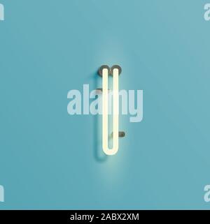 Néon réaliste à partir d'un jeu de polices de caractères, vector Illustration de Vecteur