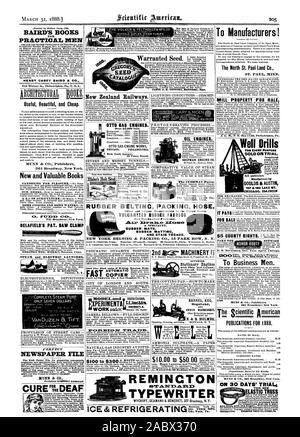 Il y a lieu des semences. BAIRD'S BOOKS HOMMES PRATIQUES 810 Noix de Philadelphie. Pa. U. S. A. Beau utile et bon marché. Nouvelles et livres précieux ET PÊCHE ACCUEIL ACCUEIL EAUX. Par la PAT. DELAFIELD Collier VU MEG NOROTON. Nototon fonctionne de la vapeur et de l'ELECTRIC Conn. LANCE J. ERFECI H. RUSHTON e FICHIER JOURNAL DES SOURDS DU CURE' Nouvelle-Zélande Chemins de fer. OTTO DE MOTEURS À GAZ. Plus de 25 000 vendus. Moteur à gaz OTTO TRAVAILLE CHICAG Philadelphie. Agence de New York modèle et XPERIMENTA Sendforeirculfas. CEJones-bres. Les moteurs de l'huile. SHIPMANENGINE CO. Le Cushman Chuck Co. à Harttbrd Fabricants conn. ! Greene Tweed & Co. avec langage et Banque D'Images