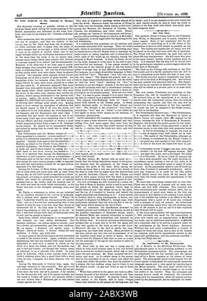 Sir John Lubbock sur les coutumes des courses sauvages. Une application du phonographe. Notre nouvelle marine., Scientific American, 1888-10-20 Banque D'Images