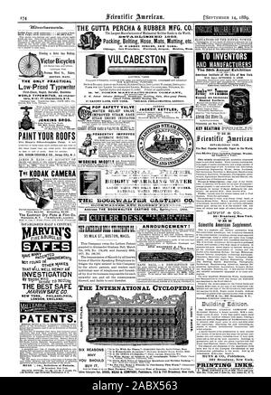 SIX RAISONS POUR LESQUELLES VOUS DEVEZ l'acheter. L'Eastman Dry Plate & Film Co. D'UN COFFRE-FORT NON TROUVÉ 14 QUI VA REMBOURSER BIEN SÛR LA MEILLEURE ENQUÊTE Ag MARVIN SAFE CO. NEW YORK PHILADELPHIE LONDRES. L'Angleterre. Les brevets. MUNN ' ; CO. procureurs de brevets [14 septembre 1889. Pour LES INVENTEURS ET LES FABRICANTS La 58e exposition annuelle de l'Institut américain de la ville de New York la surface de chauffage. 301 Broadway New York al Scientific American Supplement. 361 Broadway New York ' LES ENCRES D'peindre votre machine à écrire Low-Priced toits rapide de première classe du monde des affaires durables 44 MACHINE À ÉCRIRE le CCRVSI ters 10 $ ; 77 $ 15 caractères Banque D'Images