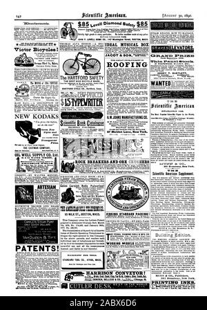 COPELAND & Agents DE BACON DE NEW YORK et de Philadelphie. Cornish Gates GATES Pulvérisateur Rouleaux IRON WORKS. TEE AERICA : Tel:PEON CO. LAIT 95 ST. Masse de Boston. FINE des machinistes d'outils. Outil STANDARD CO. ATHOL JENKINS MASSE EMBALLAGE STANDARD ! Se sentir& ESSER gal CONVOYEUR HARRISON ! 9.0 Un  i a du STAB FERA COMME TOUTES LES TAILLES D'OVNIS chargé avec des films transparents. L'EASTMAN COMPANY BIEN SUPPLY CO. 91 & 92 Water Street Pittsburgh Pa . ?. Ltd . Brevets artésiens ! GR.9.11'3 =0 PELIZIZI Exposition de Paris 1889. En bois blancs en noyer. ETC HENRY T. BARTLETT CABINET WOODS 200 ACAJOU Lewis Street. New York. Créé Banque D'Images