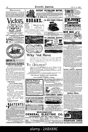 Emballage de la vapeur d'AMIANTE TANITE. OSTON CO. ROUE OVERMAN L'État de Washington. DENVER. SAN FRANCISCO. A. G. SPALDING & BROS. Les agents spéciaux de Chicago. New York. Philadelphie. RICANIMILMEDI:SUIS TR:CO. "Les choses anciennes ont disparu." ATENTS ! 0ie bâtiment près de la 7e Rue Washington D. C. KODAKS. Le PREMIER MINISTRE DE LA MACHINE À ÉCRIRE SMITH MACHINES ARMSTRONG CHAUFFAGE PAR VAPEUR OU EAU CHAUDE. Un lancement de Gentleman. 1846 ESTA établies. Document scientifique les plus populaires dans le monde entier T H E LES ENCRES D'I14 Junior régulier 6,00 $ à 65,00 $. 4. Panier GENESE ROUTE Henry Co. 361 Broadway New York PÉTROLE BREVET MOTEUR. (Pas de la benzine Banque D'Images