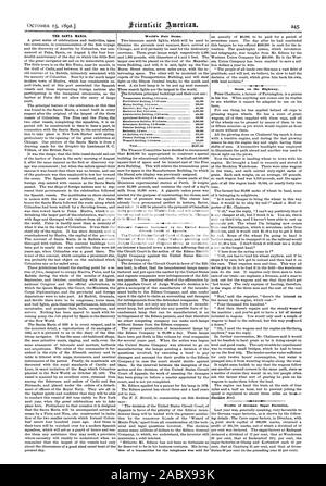 La SANTA MARIA. L'Exposition mondiale. Cour d'appel. .6 III Les bénéfices des usines de sucre allemand., Scientific American, 1892-10-15 Banque D'Images