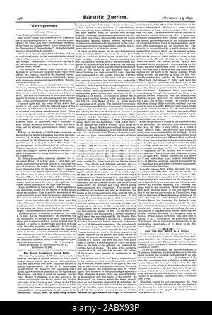 Mouvement moléculaire. Le Mont Washington Recherchez la lumière. a pris placeEn. S. A. (Yorresponbence., Scientific American, 1892-10-15 Banque D'Images