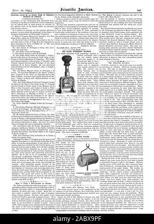 CRISTOBAL COLON DE LA CERDA DIME DE VERAGIJA MARQUIS DE LA JAMAÏQUE. La numérotation BATES MACHINE. Un autre me demande pour Chicago. Les boyaux à saucisse d'un titulaire. L'inventeur américain Le Lenox Free Library New York., Scientific American, 1893-04-22 Banque D'Images