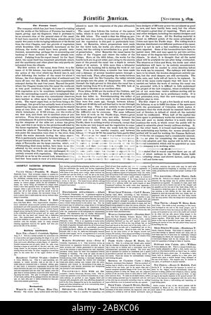Le canal de Panama. Récemment les inventions brevetées. L'ingénierie. Appareils de fer. Mécanique. Divers., Scientific American, 1894-11-11 Banque D'Images