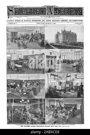 Un journal hebdomadaire D'INFORMATIONS PRATIQUES ART SCIENCE MÉCANIQUE CHIMIE ET MANUFACTURES., Scientific American, 1895-03-02 Banque D'Images