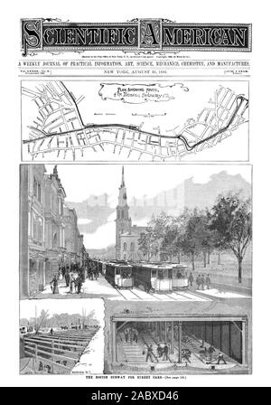 Un journal hebdomadaire D'INFORMATIONS PRATIQUES ART SCIENCE MÉCANIQUE CHIMIE ET MANUFACTURES., Scientific American, 1895-08-31 Banque D'Images