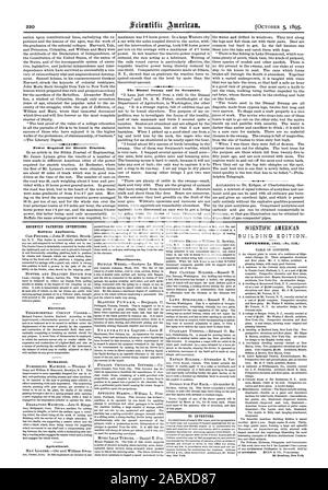 Alimentation requise pour la traction électrique. La Dismal Swamp et ses occupants. Récemment les inventions brevetées. Appareils de fer. Installation électrique. Mécanique. Agricole. Divers. Pour les inventeurs. SCIENTIFIC AMERICAN BUILDING EDITION. Septembre 1895 (n. 9.), 1895-10-11 Banque D'Images