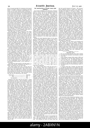La FABRICATION DU VERRE SOUFFLÉ-LAMPE cheminées. Notes électriques., Scientific American, 1901-07-27 Banque D'Images