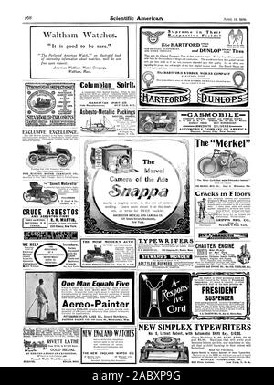 Tour RIVETT MÉDAILLE D MASSE BOSTON BRIGHTON. MANHATTAN SPIRIT CO. Asbesto-Metallic GASMOBILE Garnitures AUTOMOBILE COMPANY D'AMÉRIQUE -0 T I et des blessures de bras je Cour suprême dans leurs domaines respectifs ! Pour les vélos. Les automobiles. HARTFORD. CONN. La 'Merkel' MODIFIER LE WINTON MOTOR TRANSPORT DU PÉTROLE BRUT ET DE L'Amiante Amiante C La fibre de la caméra Marvel Age 4 V.. LATALOG KITE Les fissures dans les planchers Il T.YPE ÉCRIVAINS F. S. WEBSTER C 333 Congress Street Boston. L'INTENDANT ME DEMANDE DE MASSE MOTEUR CHARTE N'IMPORTE QUEL ENDROIT À N'IMPORTE QUELLE FIN PLUS MODERNE POUR L'AUT SCIES OUTILS ETC. NOUS AIDER les inventeurs. Président de JARRETE NOUVEAU SIMPLEX Banque D'Images