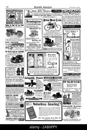 Fil ANTENNE BREVET:RPPE TRAMWAY À CÂBLE D'ASSURANCE CONTRE LES INSPECTIONS. Je ENDOMMAGER I BIENS PERTE PERTE J.OP Remington Typewriter. L'expérience d'un quart de siècle est derrière la confiance du monde des affaires est avec elle ne cesse d'accentuer le champ AVANT DE LE MOTEUR DE LA CHARTE À TOUTE FIN ' Y UN Stationaries Sciage Étuis Portables tenues les moteurs et pompes. Moteur à gaz CHARTE CO 148 sterling. Mauvais. Nous garantissons l'EXACTITUDE DU MODÈLE BUFFALO & ŒUVRES Buffal N. Y. nouveau microscope pour l'étude de la nature des fibres de laine des métaux etc. DICKERMAN, EST DURABLE La ville de New York. Un bureau Orient Cycle moteur Banque D'Images