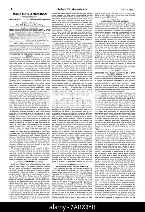 4 de l'Américain scientifique établi 1845 no 361 Broadway. Universités de New York aux États-Unis et en Grande-Bretagne. L'échevin ET L'ingénieur. Scientific American, le nouveau fusil de guerre. La CROISSANCE DE NOTRE COMMERCE EXTÉRIEUR. 41903 s'avance la destruction de la jacinthe d'eau PAR UN NOUVEAU PROCÉDÉ CHIMIQUE. - Éditeurs et propriétaires, 1903-07-04 Banque D'Images