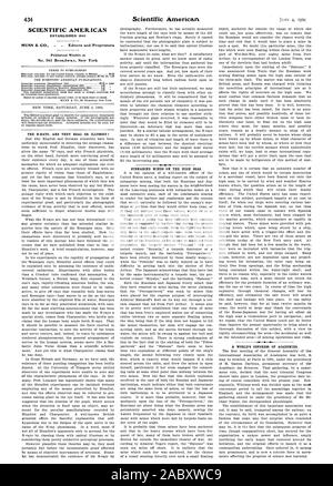 SCIENTIFIC AMERICAN MUNN & Co - éditeurs et propriétaires publiés chaque semaine au n°361 Broadway. New York, 1904-1906-04 Banque D'Images