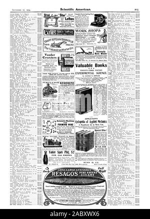 Brochure compteurs gratuitement VEEDER FG. Hartford Connecticut CO. PRENDRE LA ROUTE POUR LE NICKEL PLATE ST. LOUIS JUSTE. Pigeonneau P LE CANAL DE PANAMA EST DÉCRITE DE FORMAGE automatique d'Andrew Carnegie Thomas A. Edison POUR MOTEURS À GAZ d'éclairage électrique complète l'usine Eibridge TRAVAUX ÉLECTRIQUES MAGASINS BARNES' PIED POW ER MACHINERY W. F JOHN BARNES & Co. de précieux livres VINGT-TROISIÈME ÉDITION DE LA SCIENCE EXPÉRIMENTALE. APPLETON'S Cyclopedia de la mécanique appliquée, un magnifique ensemble de trois volumes, Offre Spéciale ! MUNN aD. Le AuiEusticLathes MIETZ & Co. et de gaz automatique - Moteur de lève-vitre de la meilleure main TOGL CO. 75 Sherman St Banque D'Images